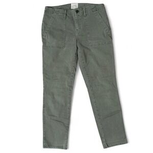 Sanctuary standard surplus green utility crop chino cargo pants Size 27